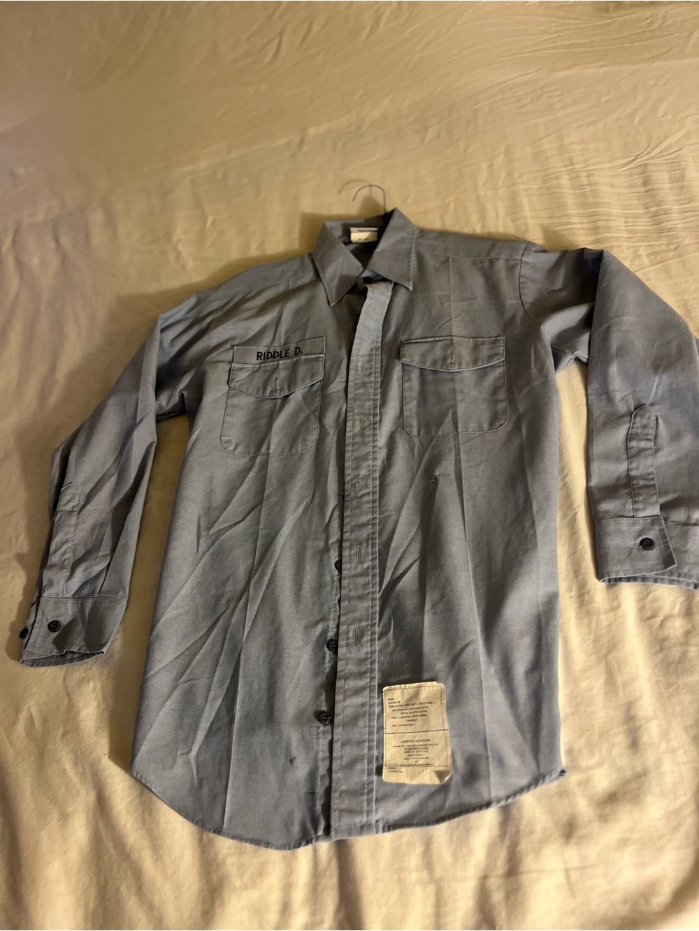 Sea cadets Long-Sleeve Work Shirt - Light Blue size M/L 32 L